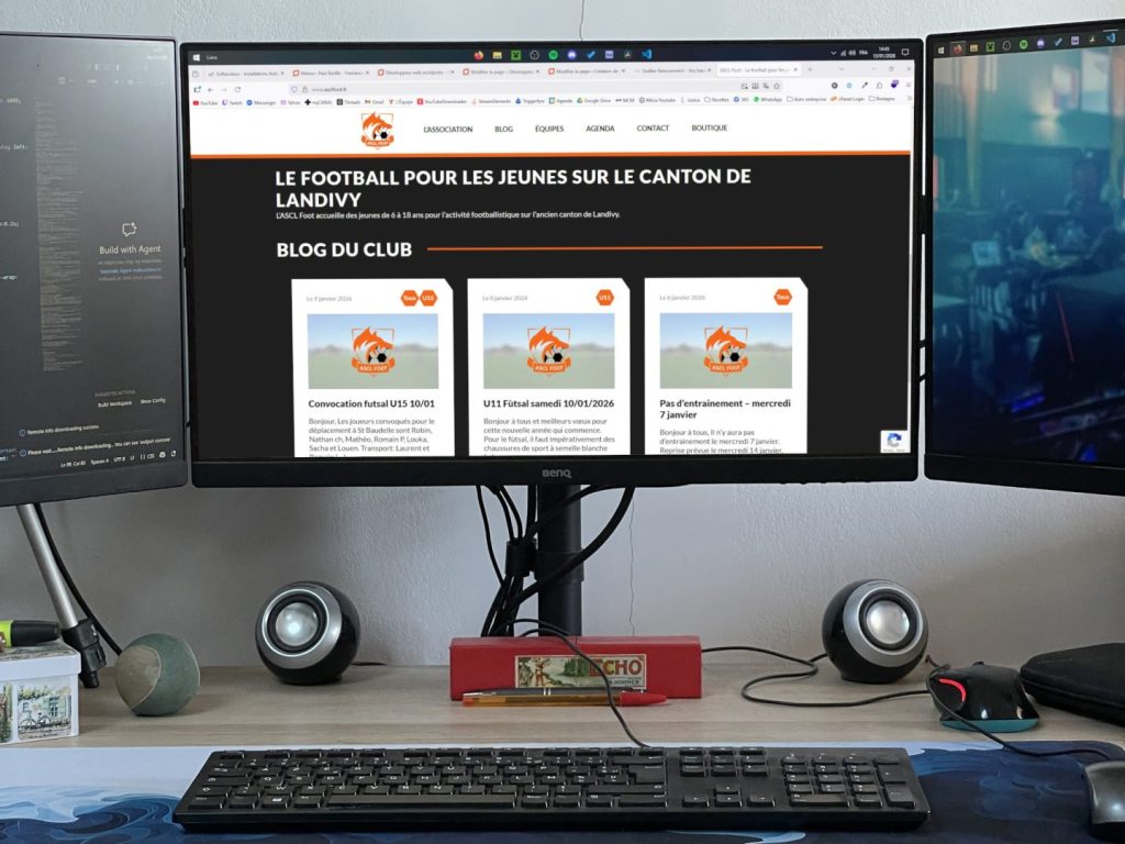 Exemple mockup blog ASCL Foot