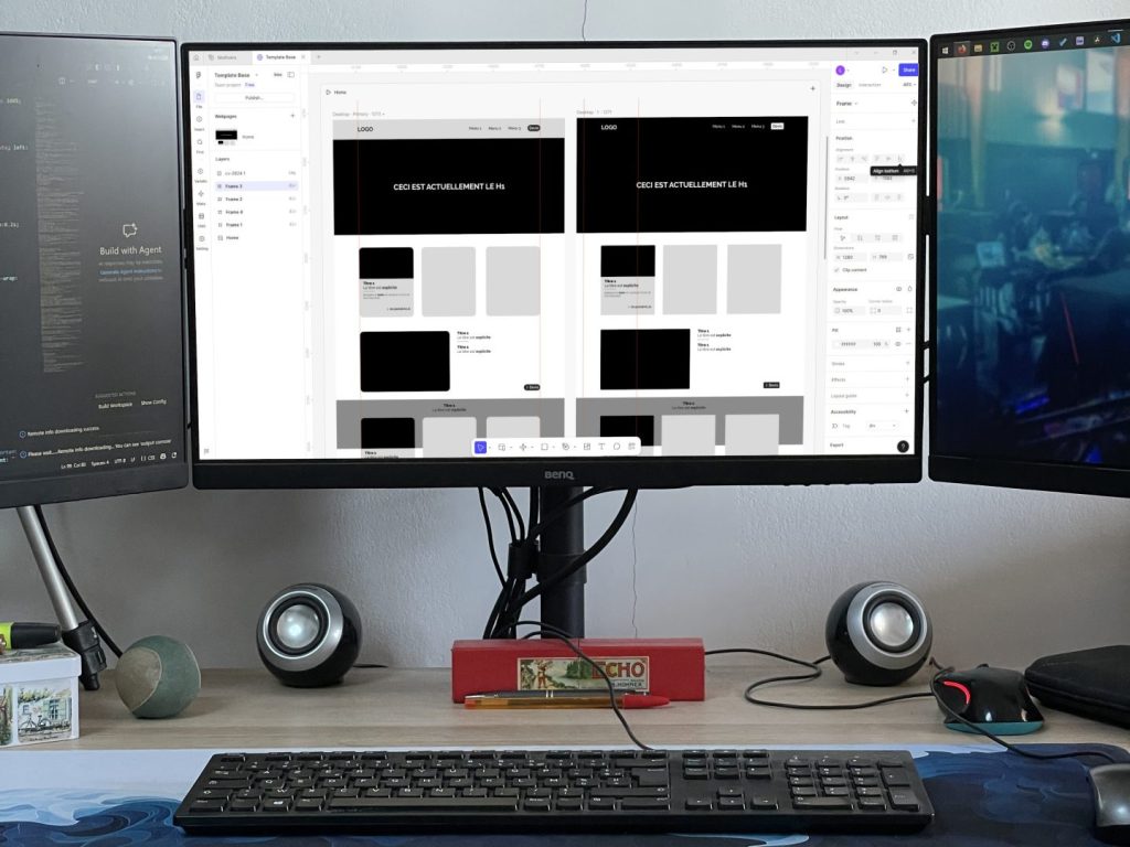 Maquette du site internet