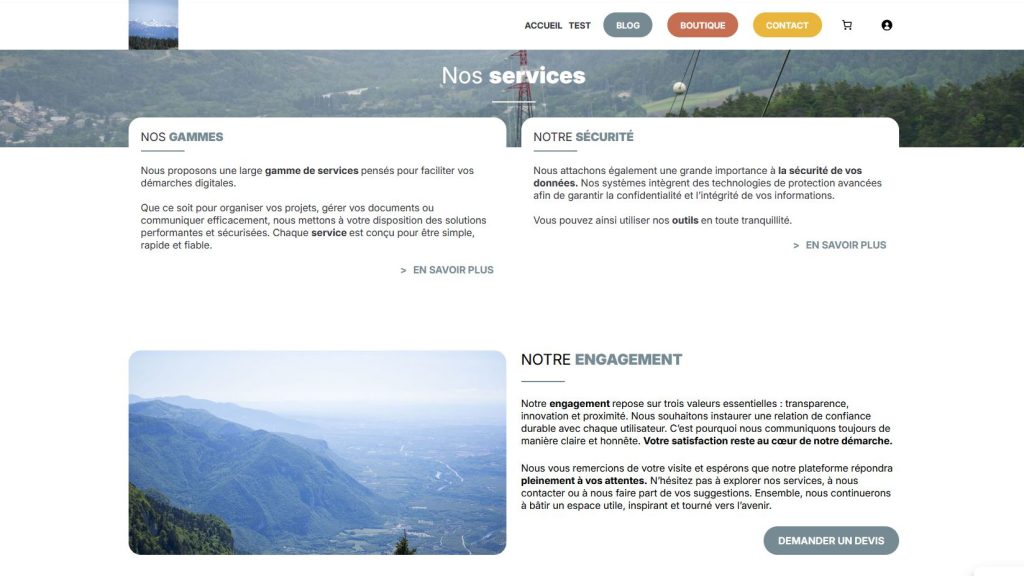 Création de sites vitrine sous WordPress